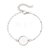 304 Stainless Steel Paperclip Chain Satellite Chain Bracelet Making BJEW-JB13073-02-2