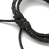 PU Imitation Leather Braided Cord Bracelets BJEW-P329-01AS-4