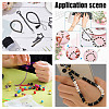 ARRICRAFT DIY Keychain Necklace Making Kit DIY-AR0003-51-7