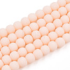 Opaque Glass Beads Strands LS-GLAA-T032-P4mm-MD09-1