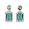 Brass Micro Pave Cubic Zirconia Pendants Settings KK-C172-23P-1