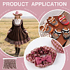 Polyester Wrinkle Ribbons DIY-FG0010-70E-5
