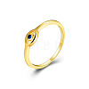 Evil Eye 925 Sterling Silver Micro Pave Cubic Zirconia Finger Rings for Women FS-WG42376-08-4
