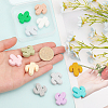 18Pcs 18 Styles Food Grade Eco-Friendly Silicone Beads SIL-CA0001-70-3