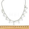 Brass Crystal Rhinestone Tennis Necklaces NJEW-JN06128-4