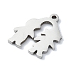 Non-Tarnish 304 Stainless Steel Charms STAS-C097-33P-2