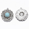 Tibetan Style Alloy Pendants PALLOY-R113-002-RS-2