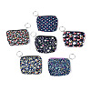 Flower Pattern Cotton Cloth Wallets AJEW-N003-11-1