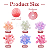 120Pcs 6 Colors Acrylic Beads SACR-TA0001-26-10