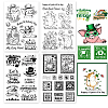   4 Sheets 4 Styles Saint Patrick's Day PVC Plastic Stamps DIY-PH0010-32-1