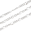 304 Stainless Steel Figaro Chains CHS-P028-13P-1
