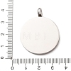 304 Stainless Steel Pendants STAS-F362-02P-3