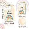 Wood Baby Closet Size Dividers AJEW-WH0353-017-2