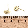 Brass Micro Pave Colorful Cubic Zirconia Stud Earrings EJEW-C186-19G-02-5