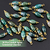 30Pcs Natural Moss Agate Connector Charms FIND-DC0003-54-3