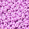 Baking Paint Luster Glass Seed Beads SEED-B001-04A-07-3