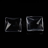 Transparent Glass Square Cabochons GGLA-A001-30mm-2