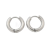 Tarnish Resistant 304 Stainless Steel Huggie Hoop Earrings EJEW-F111-16mm-P-2