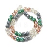 Electroplate Glass Beads Strands EGLA-D300-06-8mm-04-2