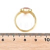 Natural Strawberry Quartz Finger Rings with Brass Findings G-H353-03G-05-4