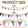 3Pcs 2 Styles Linen & Twine Pennant Flags Banners DIY-WR0005-42-2