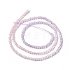 Transparent Gradient Color Glass Beads Strands GLAA-H021-01A-08-4