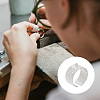 DELORIGIN DIY Flat Round Charms Cuff Ring Making Kit DIY-DR0001-22P-6