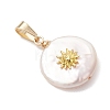 3Pcs 3 Styles Natural Baroque Keshi Pearl Pendants PALLOY-JF05209-3