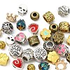 30Pcs 15 Styles Tibetan Style Alloy European Beads TIBE-YW0002-07-1