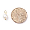 10Pcs Natural Cultured Freshwater Pearl Pendants PALLOY-YW00178-01-5
