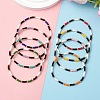 8Pcs Glass Seed Beads Stretch Bracelets for Women Men BJEW-MZ00275-2