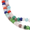 Opaque Imitation Jade Glass Beads Strands EGLA-P062-02B-3