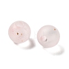 Frosted Transparent Acrylic Beads OACR-F013-12C-2