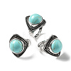 Synthetic Turquoise Adjustable Rings G-P560-03AS-19-4