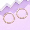 Ion Plating(IP) 304 Stainless Steel Huggie Hoop Earrings EJEW-F111A-25mm-G-5