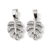 Brass Micro Pave Clear Cubic Zirconia Charms KK-A290-01A-P-1