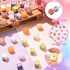 36Pcs 6 Colors Opaque & Transparent Resin Beads RESI-CJ0005-53-3