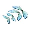 3Pcs Transparent Epoxy Resin Butterfly Wings Cabochons X-RESI-N045-12A-2