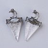 Natural Quartz Crystal Big Pendants G-F639-06F-1