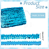 Polyester with Paillette Lace Trim Ribbon OCOR-WH0101-90C-2