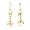 304 Stainless Steel Pendant Dangle Earrings EJEW-JE07232-02-3