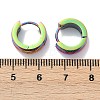 304 Stainless Steel Polishing Effect Hoop Earrings EJEW-M001-37A-5