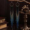Bohemian Handmade Glass Seed Beads Dangle Earrings YY2599-1