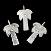 Natural Quartz Crystal Carved Pendants X-G-C282-04A-1