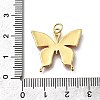 October Breast Cancer Pink Awareness Ribbon Brass Enamel Pendants KK-G525-10G-01-3