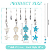 Synthetic Turquoise Ceiling Fan Pull Chain Extenders AJEW-AB00126-2
