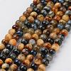 Natural Tiger Eye Beads Strands G-G898-6mm-1