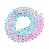 Gradient Color Baking Paint Glass Bead Strands X1-DGLA-A039-T2mm-A05-2