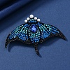 Manta Ray Rhinestone Brooch PW-WGC7FBE-03-1