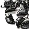 Natural Obsidian Pendants G-B127-01P-03-1